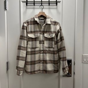 Zara men’s plaid shirt jacket size Small